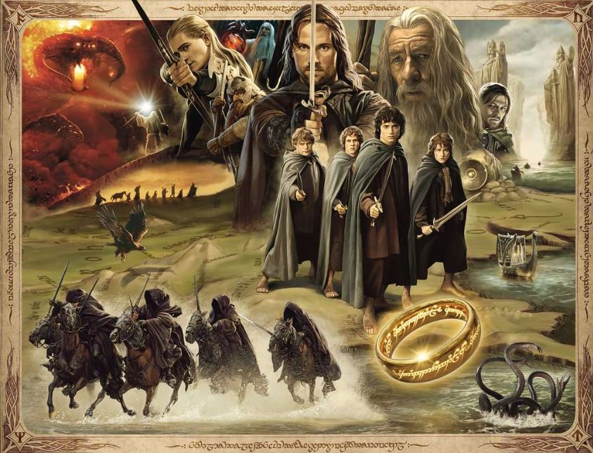 RAVENSBURGER CASSE-TÊTE 2000 PIÈCES - SEIGNEUR DES ANNEAUX - LA COMMUNAUTÉ DE L'ANNEAU #16927
