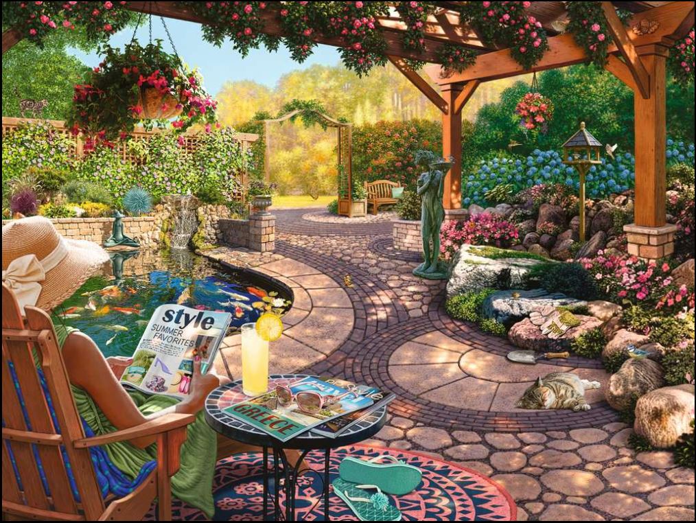 RAVENSBURGER CASSE-TÊTE 750 LARGES PIÈCES - JARDIN APAISANT #16941