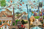 RAVENSBURGER CASSE-TÊTE 5000 PIÈCES - CARTE POSTALE DES MONUMENTS #17118
