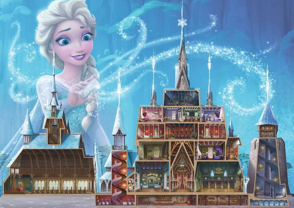RAVENSBURGER CASSE-TÊTE 1000 PIÈCES - DISNEY CASTLES - ELSA #17333