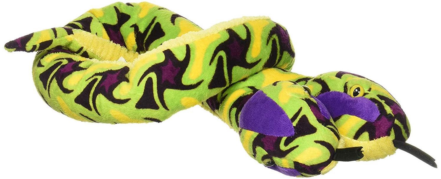 PELUCHE SERPENT SIAMOIS TOURBILLON GÉANT 54'' - WILD REPUBLIC