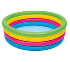 PISCINE GONFLABLE À ANNEAUX COLORÉS GONFLABLE 62"X18"