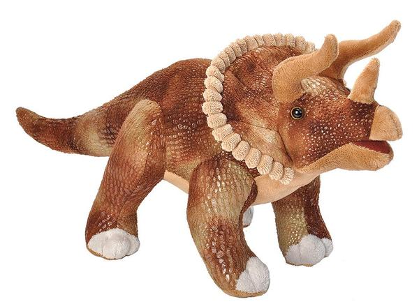 PELUCHE TRICÉRATOPS 17" (DINOSAURE) (43 CM) - WILD REPUBLIC