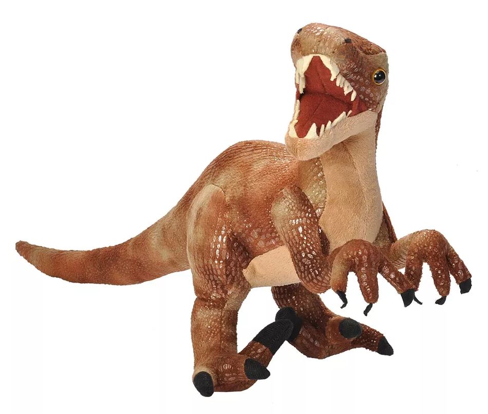PELUCHE VÉLOCIRAPTOR 17" (DINOSAURE) (43 CM) - WILD REPUBLIC