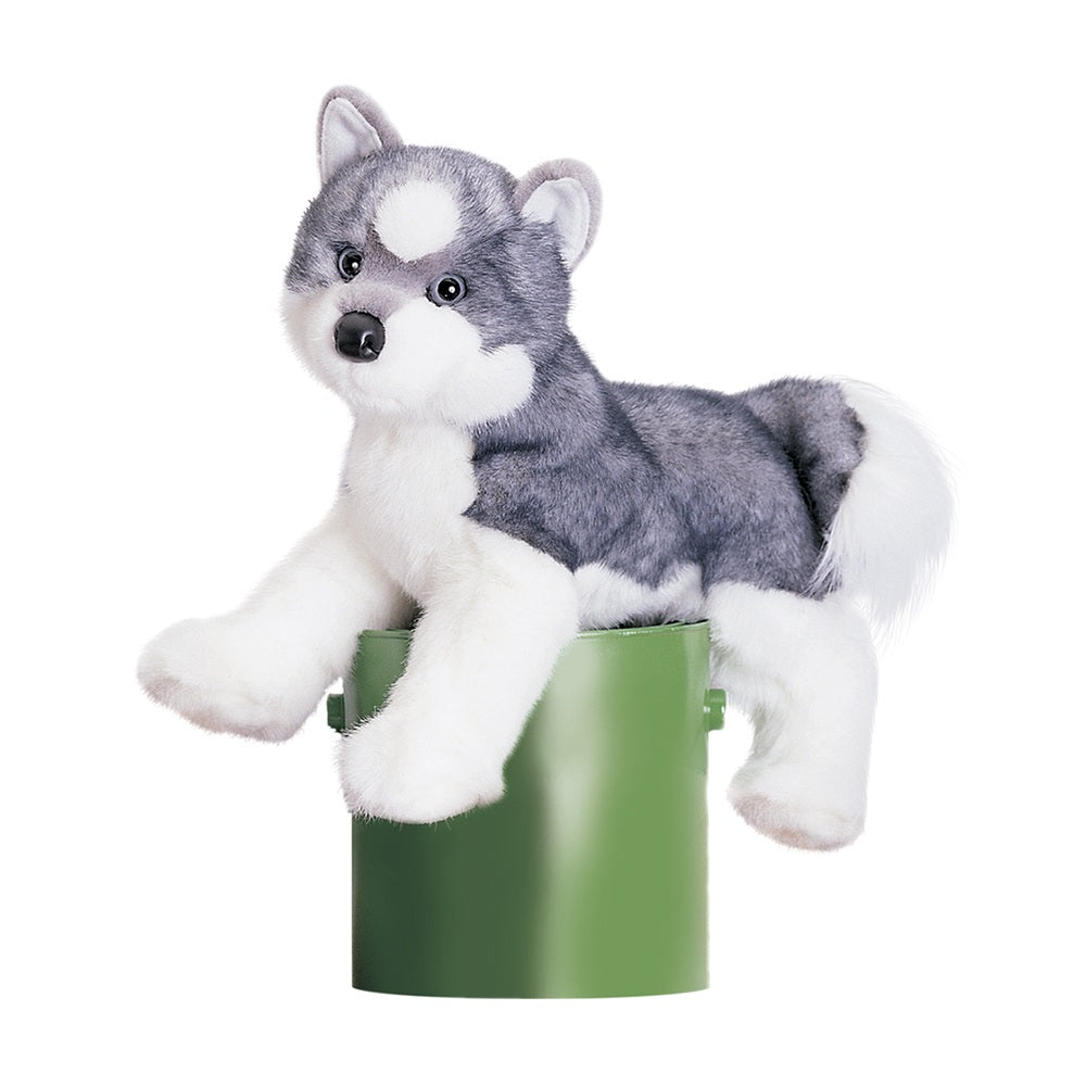 PELUCHE - SASHA HUSKY GRIS BLANC (16")