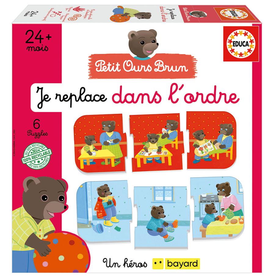 EDUCA JEU JE REPLACE DANS L'ORDRE - PETIT OURS