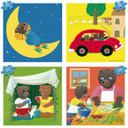 EDUCA 4 CASSE-TÊTES PROGRESSIFS - PETIT OURS BRUN #19884