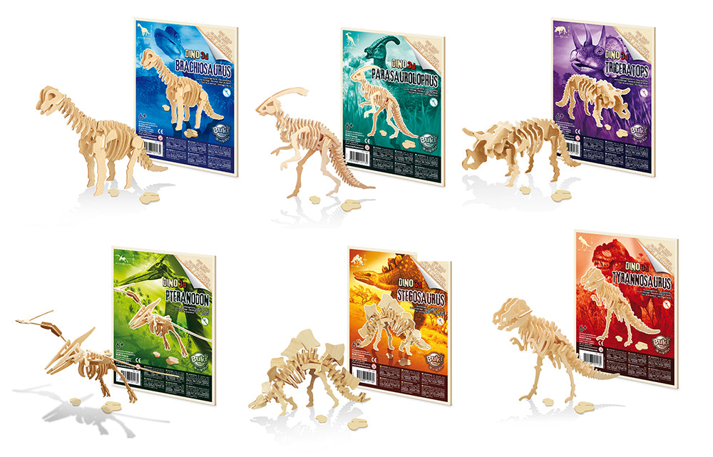 DINOS 3D À ASSEMBLER ASST