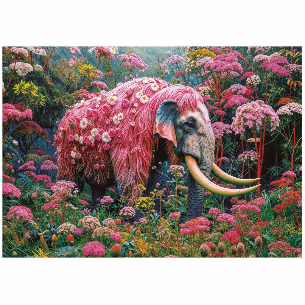 EDUCA JIGSAW PUZZLE 1000 PIECES - FLOWERY ELEPHANT #20229