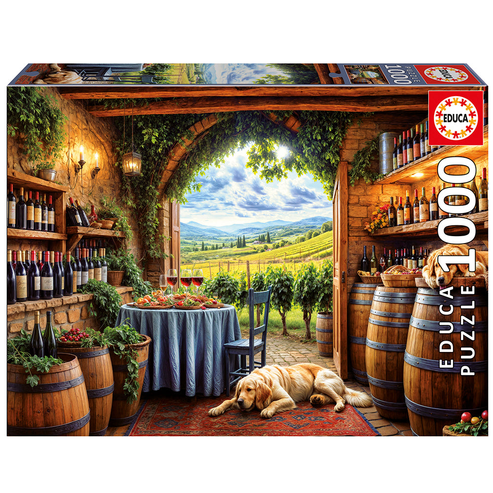 EDUCA PUZZLE 1000 PIECES - CANES ET VINUM #20292
