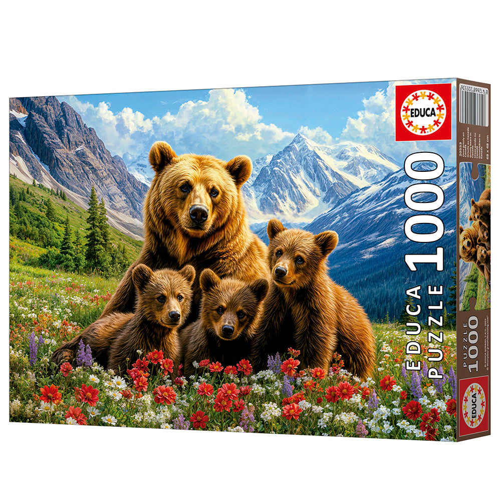EDUCA JIGSAW PUZZLE 1000 PIECES - GRIZZLIES IN CANADA #20553