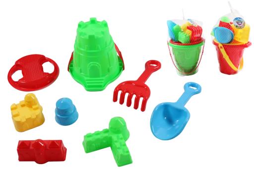 8 PIECE CASTLE BUCKET & ACCESSORIES SET - ASST. (BUCKET)