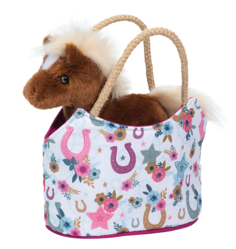 BAG WITH 6.5" (17 CM) HORSE PLUSH TOY