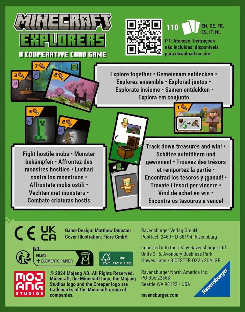 JEU DE CARTES - MINECRAFT EXPLORERS