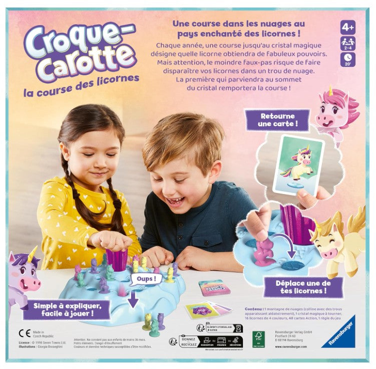 JEU CROQUE-CAROTTE LICORNE