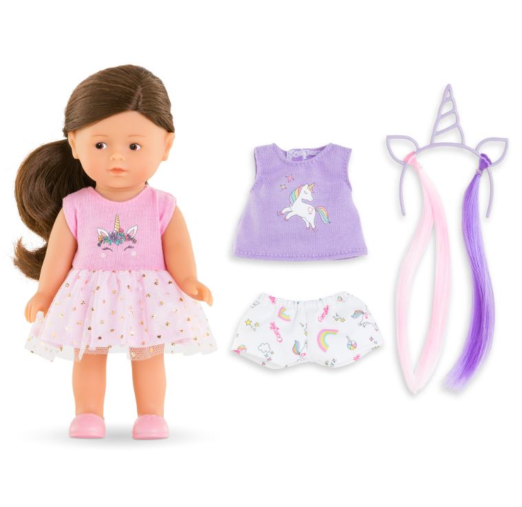 COROLLE - MINI COROLLINE DOLL SET ROMY THE UNICORN