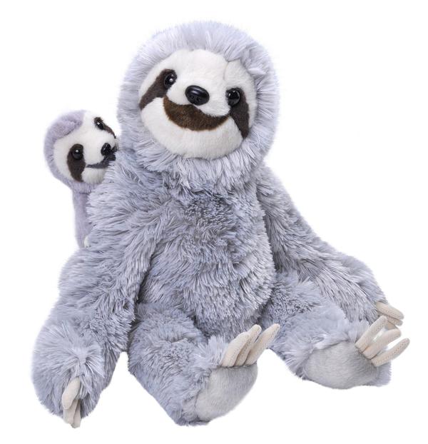 MOM AND BABY SLOTH PLUSH TOY - WILD REPUBLIC