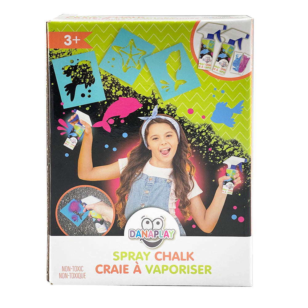DANAPLAY - SPRAY CHALKS SET WITH STENCILS