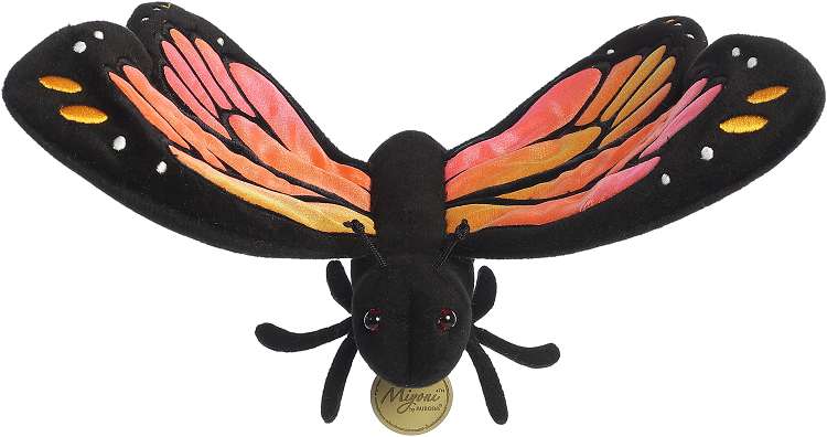 PELUCHE AURORA MIYONI - PAPILLON MONARQUE 13"