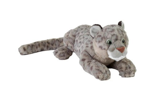 PELUCHE LÉOPARD DES NEIGES EARTHKINS 15" - WILD REPUBLIC