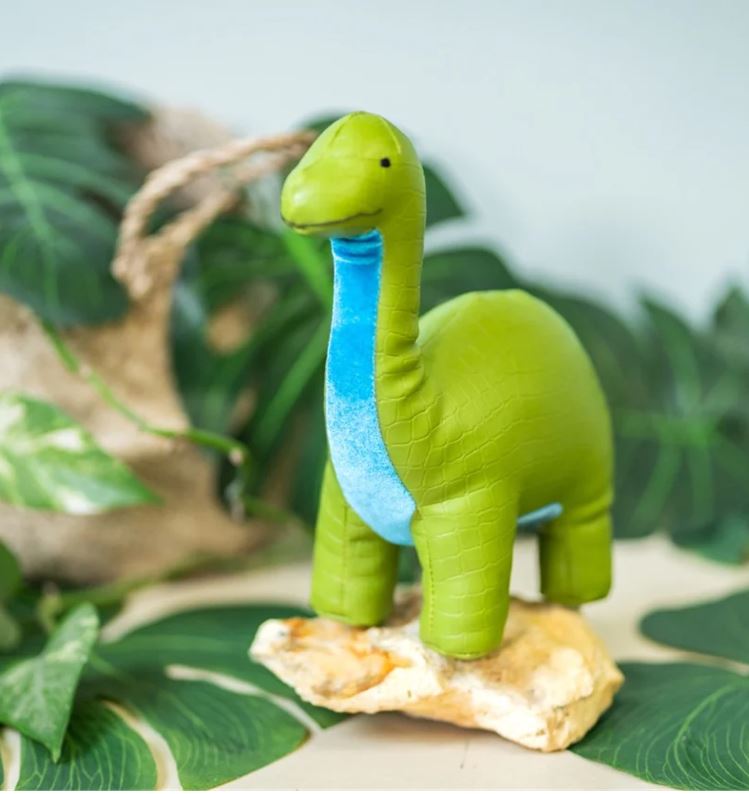 HECTOR LE BRACHIOSAURUS - PELUCHE EN CUIR VEGAN