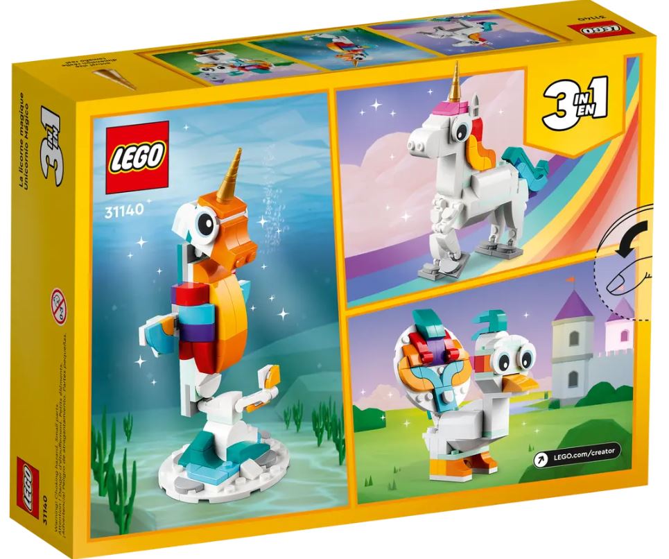 LEGO CREATOR - LA LICORNE MAGIQUE 3 EN 1 #31140