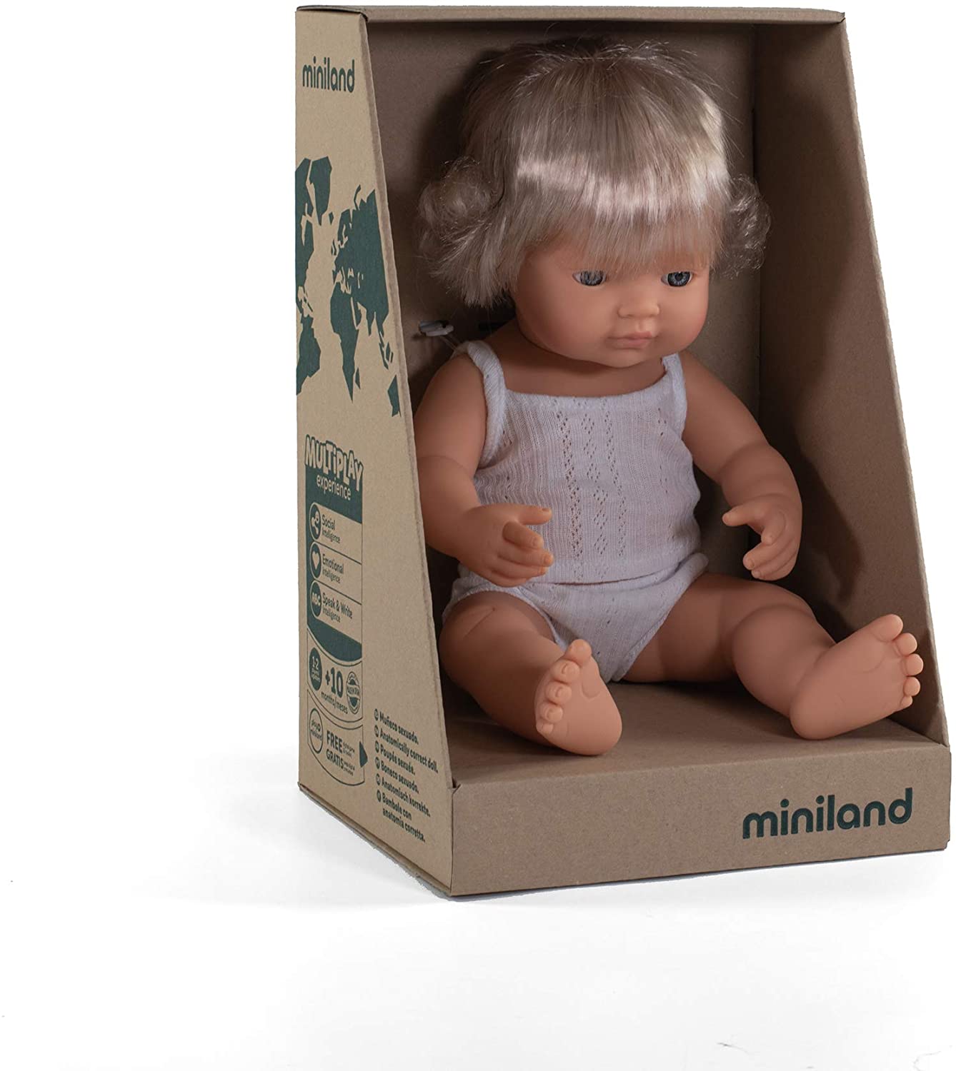 MINILAND DOLLS - POUPÉE SEXUÉE - FILLE BLONDE (15") (38 CM)