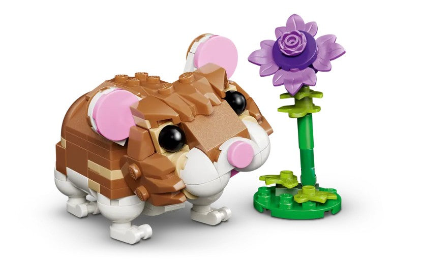 LEGO CREATOR - LE HAMSTER MIGNON AVEC UNE FLEUR #31376