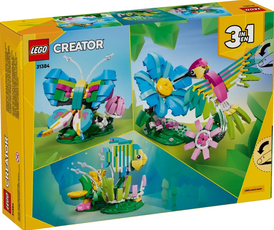 LEGO CREATOR - LES ANIMAUX SAUVAGES - LE COLIBRI COLORÉ #31384