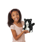 BLACK AND WHITE CAT PUPPET