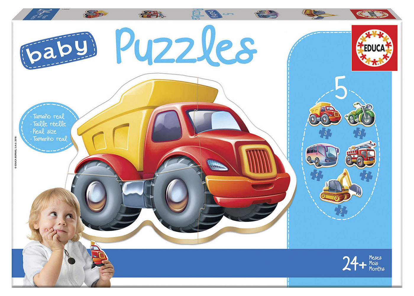 EDUCA PUZZLE 2-5 PIECES - VEHICLES