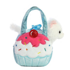AURORA - WHITE CAT IN A 7" CAKE PURSE