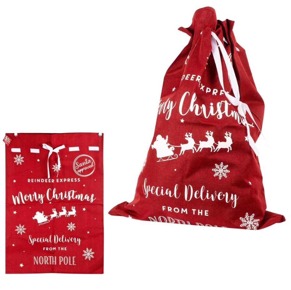SAC CADEAU - POCHE DU PÈRE-NOËL (40" X 28")