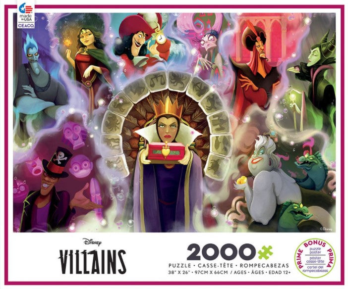CEACO JIGSAW PUZZLE 2000 PIECES - DISNEY VILLAINS 2 #3502-8