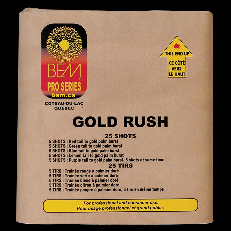 FEUX D'ARTIFICE - GOLD RUSH (25 SHOTS)