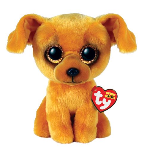 PELUCHE TY BEANIE BOOS - ZUZU LE CHIEN BRUN PETIT 6"