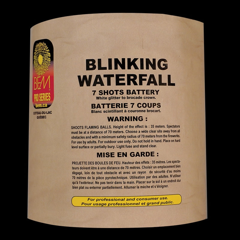 FIREWORKS - BLINKING WATERFALL (7 SHOTS)