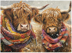 COBBLE HILL CASSE-TÊTE 1000 PIÈCES - BRRR ! DEUX VACHES HIGHLAND #40337