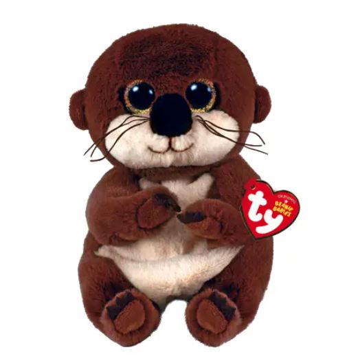 TY Beanie Bellies Plush - Mitch the Otter Small 6"