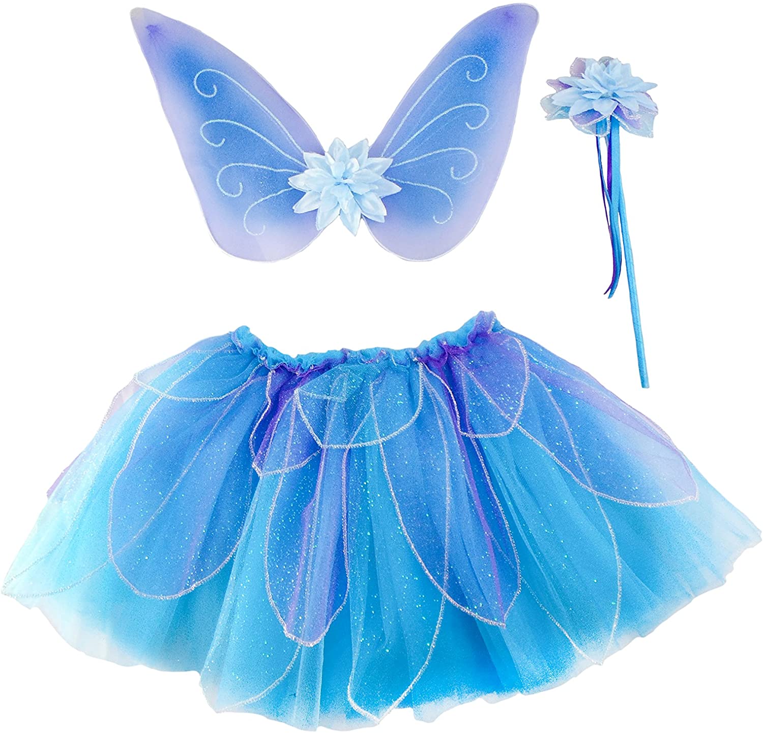 WINGS WITH BLUE SKIRT