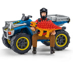 SCHLEICH - FUITE SUR QUAD FACE AU VÉLOCIRAPTOR #41466