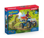 SCHLEICH - FUITE SUR QUAD FACE AU VÉLOCIRAPTOR #41466