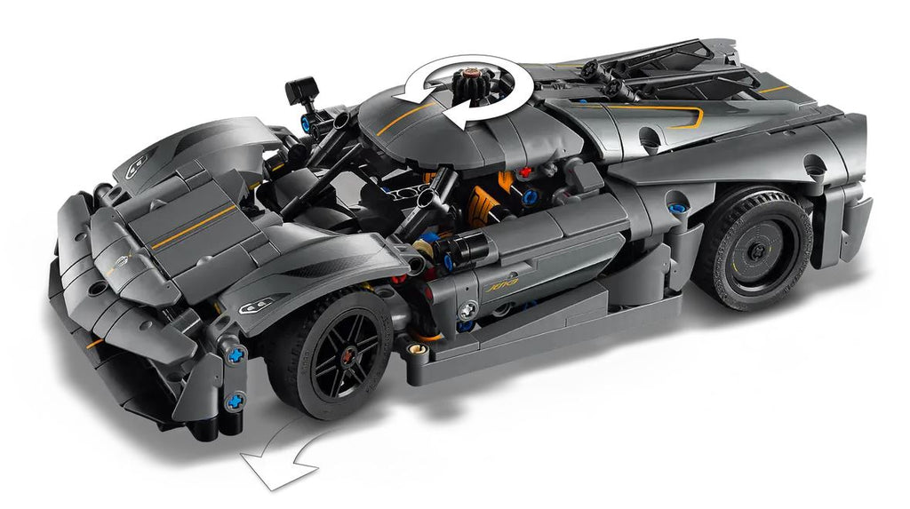 LEGO TECHNIC - L'HYPERVOITURE KOENIGSEGG JESKO ABSOLUT GRISE #42173