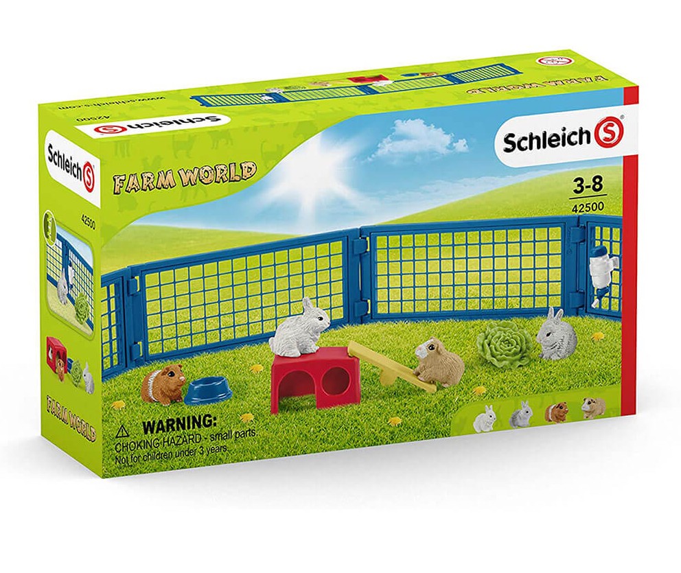 SCHLEICH - MAISON POUR LAPINS ET COCHONS D'INDE (ENCLOS) #42500