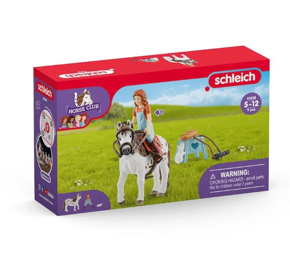 SCHLEICH - HORSE CLUB MIA & SPOTTY #42518 *CHICOUTIMI EXCLUSIVE*