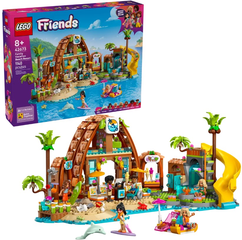 LEGO FRIENDS - LES VACANCES EN FAMILLE AU BORD DE LA MER #42673