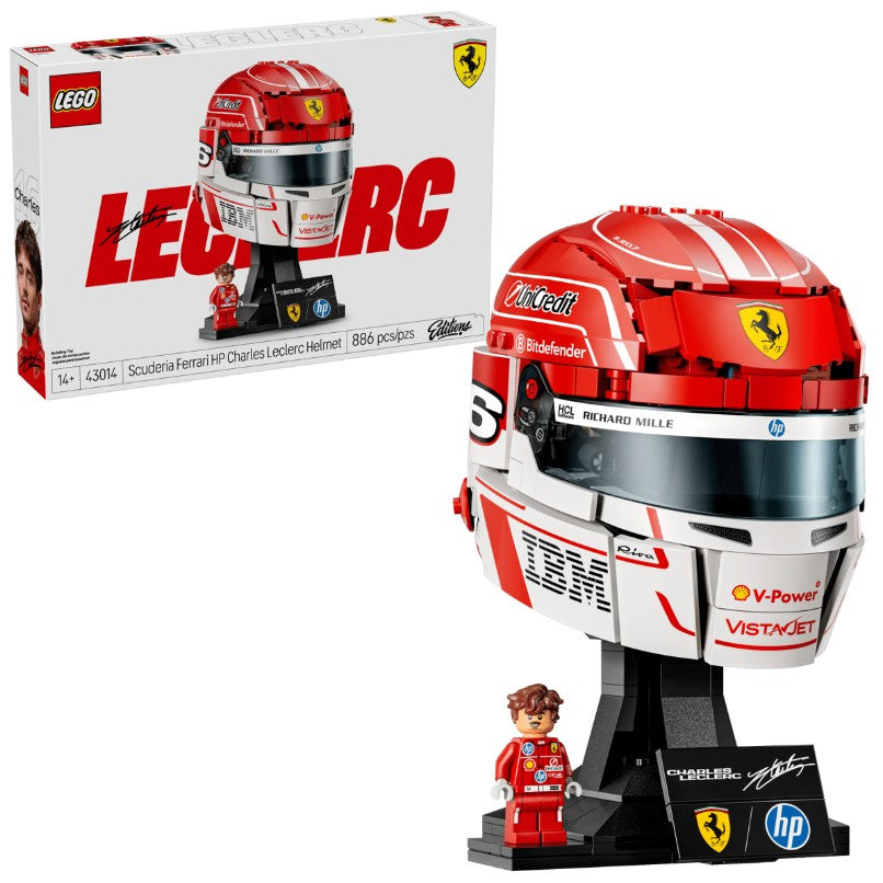 LEGO FORMULA 1 - CHARLES LECLERC'S SCUDERIA FERRARI HP HELMET #43014