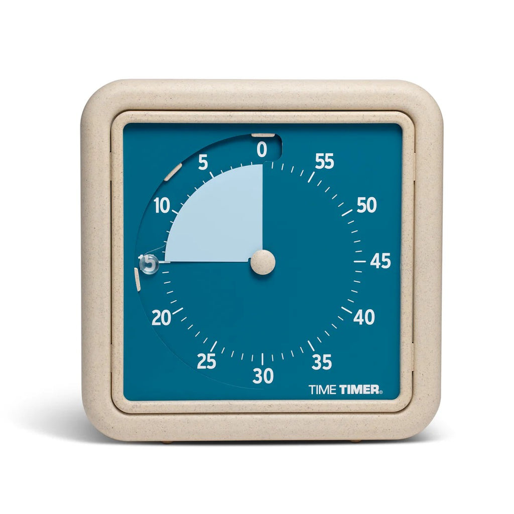 TIME TIMER RETRO (ECO EDITION) - 60 MINUTES - BLUE AND BEIGE (7.5")