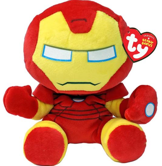 PELUCHE TY MARVEL SOFT - IRON MAN PETIT 8"