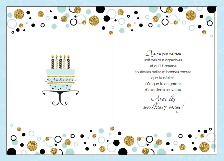 ANNIVERSAIRE - UN MESSAGE DE BONNE FÊTE! - DE ROSEDALE